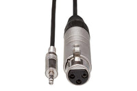 Thumbnail for Hosa MIT-156 Impedance Transformer XLR Female to 3.5 mm TRS Male 18 inch