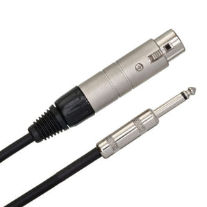 Hosa MIT-176 Impedance Transformer XLR Female to 1/4-inch TS Male 6 inch