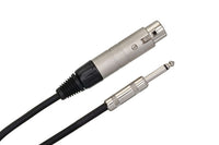 Thumbnail for Hosa MIT-176 Impedance Transformer XLR Female to 1/4-inch TS Male 6 inch