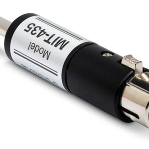 Hosa MIT-435 XLR Female Lo-Z to 1/4-inch Male Hi-Z In-line Impedance Transformer