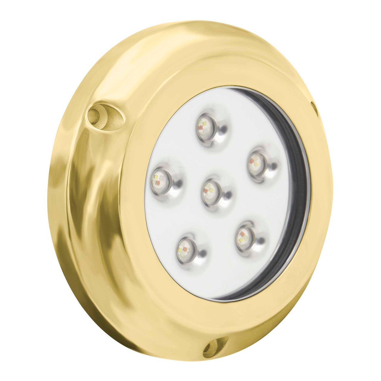 Marine ML-RGBW72W 72W RGBW Underwater Transom Light, Brass
