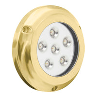 Thumbnail for Marine ML-RGBW72W 72W RGBW Underwater Transom Light, Brass