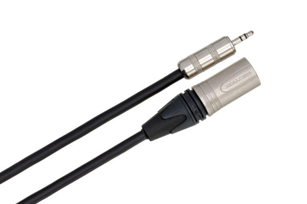 Hosa MMX-001.5 Microphone Cable 3.5 mm TRS Male to Neutrik XLR Male 1.5 foot