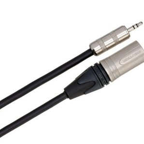 Hosa MMX-025 Microphone Cable 3.5 mm TRS Male to Neutrik XLR Male 25 foot