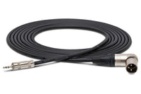 Thumbnail for Hosa MMX-015SR Microphone Cable 3.5 mm TRS Male to Neutrik Right Angle XLR Male 15 foot