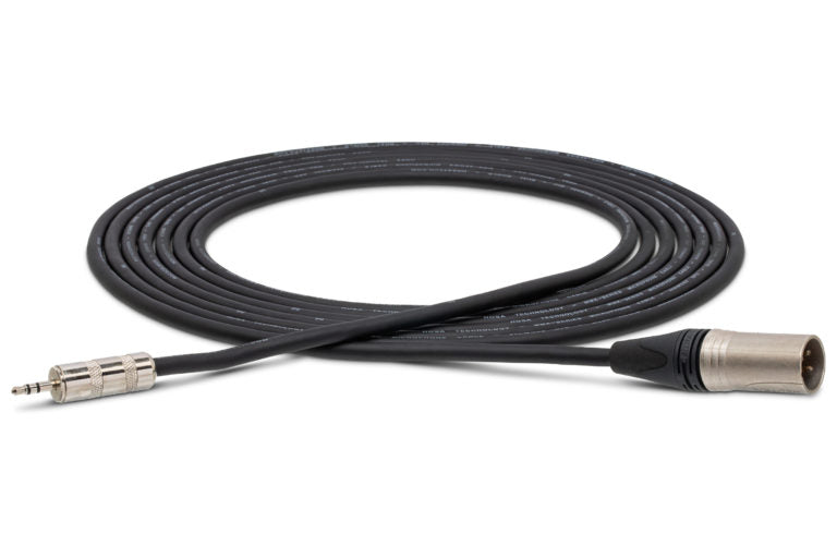 Hosa MMX-125 Microphone Cable 3.5 mm TRS Male to Neutrik XLR Male 25 foot