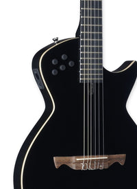 Thumbnail for Tagima MODENA I NY-EQ-BK NylonString Thin Hollow Body Guitar - Black