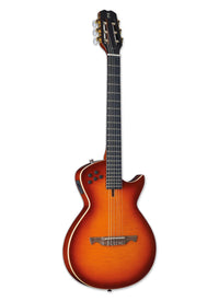 Thumbnail for Tagima MODENA I NY-EQ-CB NylonString Thin Hollow Body Guitar - Cherry Burst