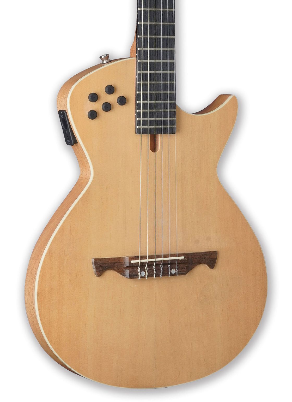Tagima MODENA I NY-EQ-NTS NylonString Thin Hollow Body Guitar - Natural