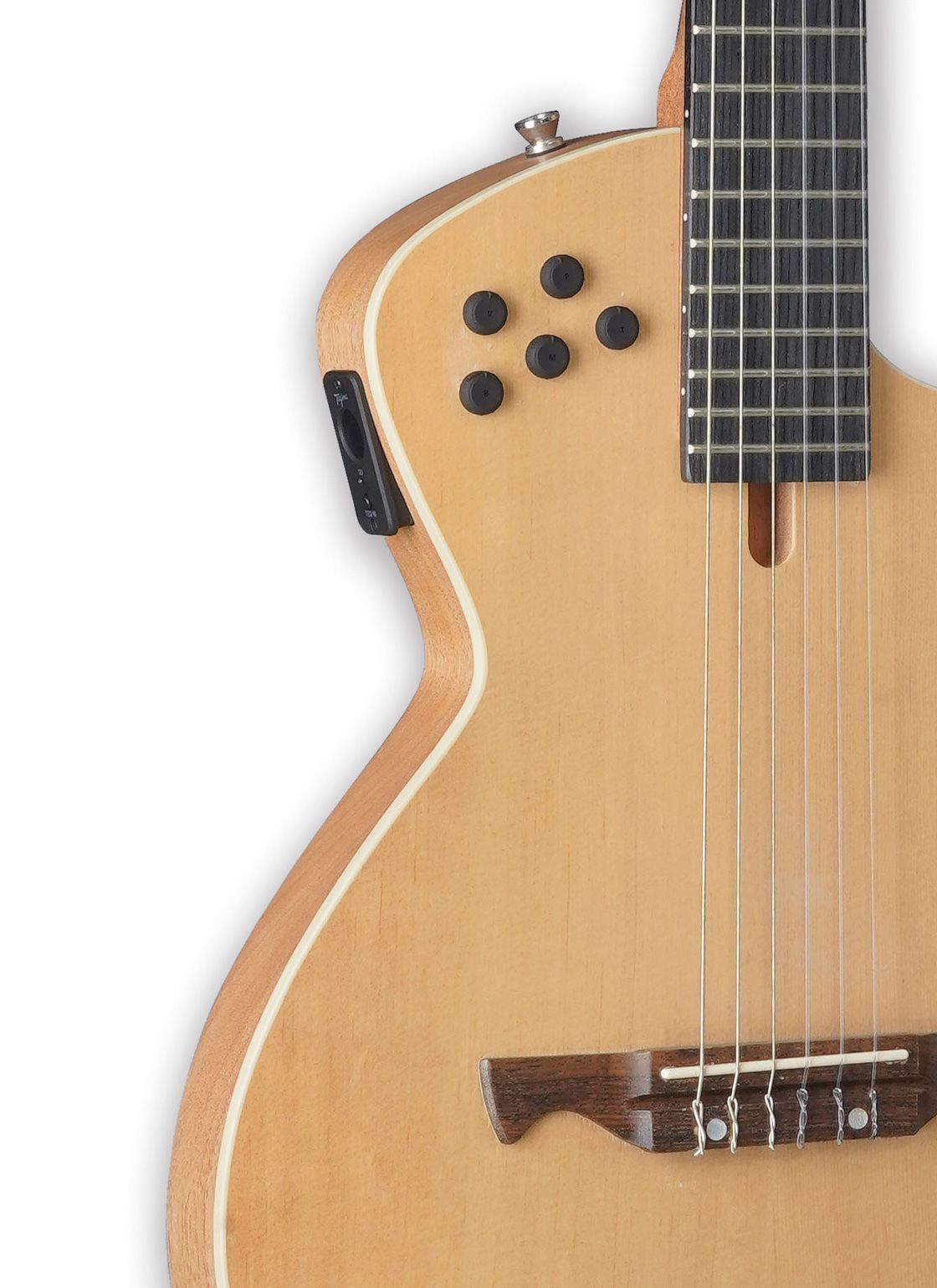 Tagima MODENA I NY-EQ-NTS NylonString Thin Hollow Body Guitar - Natural