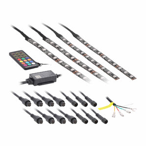 PowerSports MPS-CHASE-CPY 4-Piece Chasing LED Golf Cart Canopy Kit