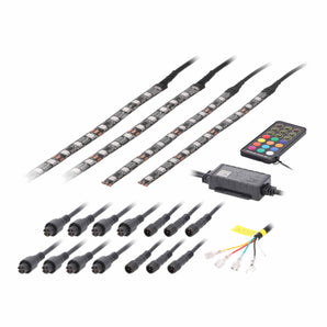 PowerSports MPS-CHASE-CPY 4-Piece Chasing LED Golf Cart Canopy Kit