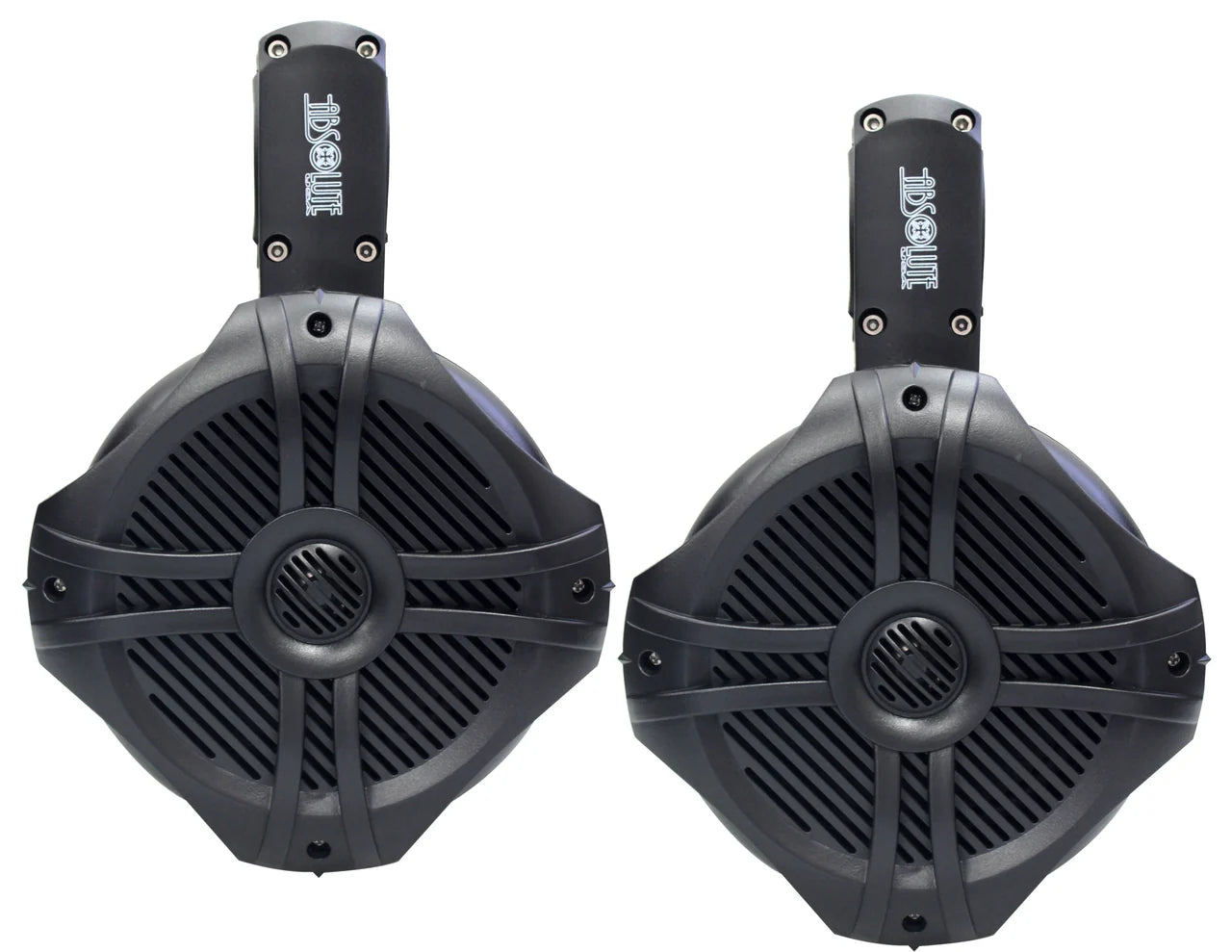 2 Absolute MPS65B Wake Board Marine RV 6.5" 200W Wake Tower POD Enclosure Speaker