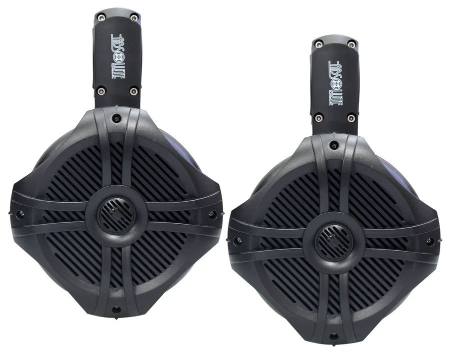 2 Absolute MPS65B Marine RV 6.5" 200W RMS Wake Tower POD Enclosure Speaker