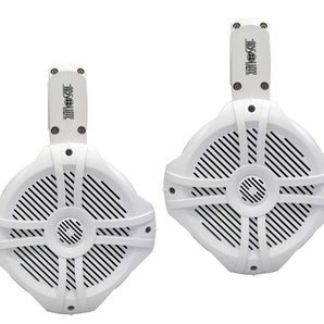 2 Absolute MPS65W Marine RV 6.5" 200W RMS Wake Tower POD Enclosure Speaker
