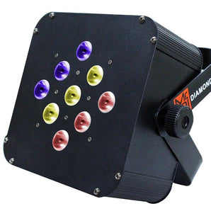 MR DJ DIAMOND 9-IR LED Lighting Fixture DMX-6 Channels LED Color Change Stage Lighting