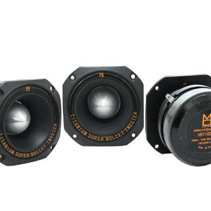 MR DJ HDT1000B 4" 1000W Black High Compression Titanium Bullet Super Tweeter