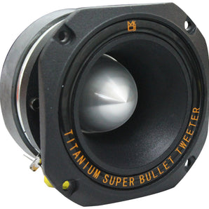 MR DJ HDT1000B 4" 1000W Black High Compression Titanium Bullet Super Tweeter