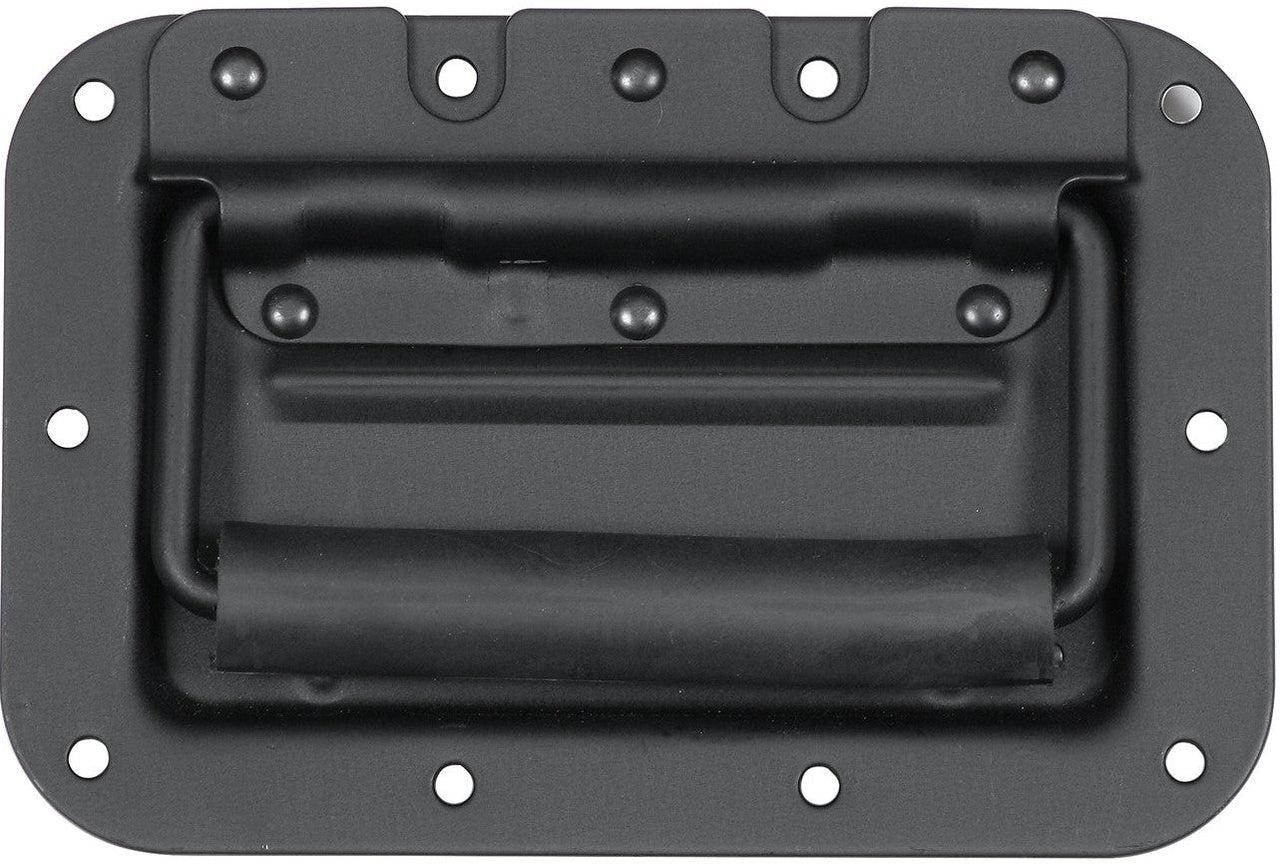 MR DJ HR100B Medium Spring Loaded Recessed Heavy Duty Black Flight Case Speaker Cabinet Road Case Handle