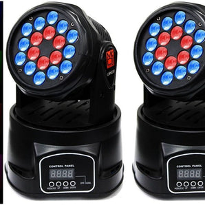 4 MR DJ LMH230 100W RGBW 18-LED Moving Head DJ Light