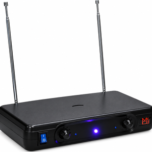 MR DJ MIC6000 Wireless Dual Handheld design Microphone System + Carrying Case