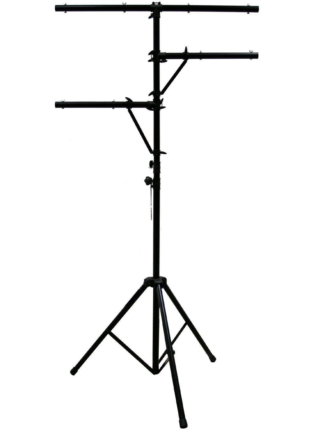 Pro Audio LS-360 Mobile DJ Light Stand Multi Arm Lighting T Bar Portable Tripod