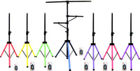 Thumbnail for MR DJ LS700LED Portable Led Light Multi Arm T Bar Tripod 8 Fixture Par Can Lighting