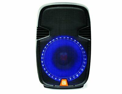 2 Mr. Dj PBX1559S 8" 2 Way Portable Passive Speaker with LED Accent Lighting