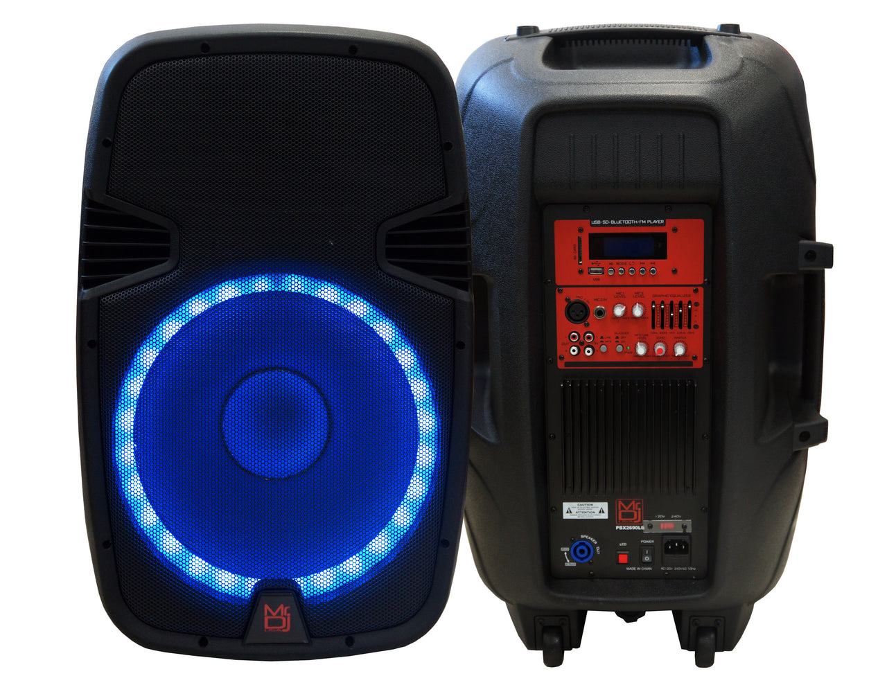Mr. Dj PBX2690LB 15-Inch 3500 Watts Bass Amplifier Cabinet w Max Power Speaker