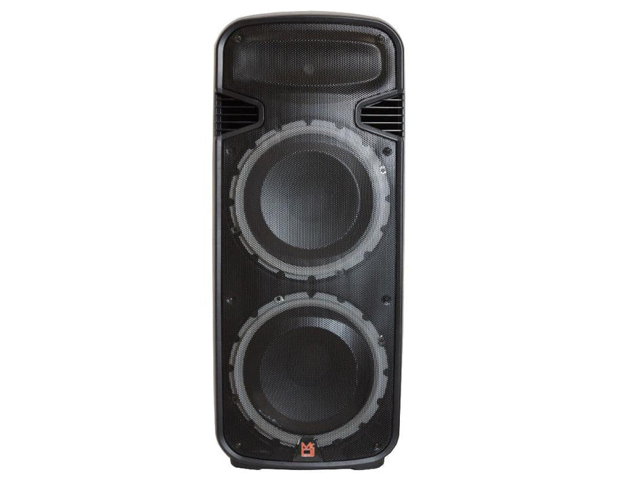 MR DJ PBX6300BAT DUAL 15" 4500W MAX POWER 2-WAY PA/DJ BLUETOOTH BATTERY SPEAKER