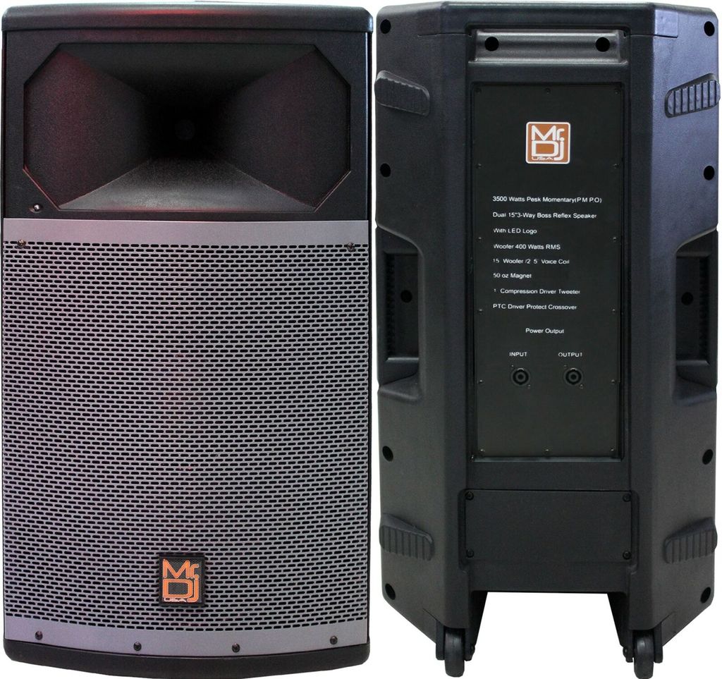 MR DJ PRO115BT & PRO115S PA DJ Active & Passive Speaker