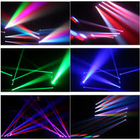 Thumbnail for MR DJ QLMH400 150W 4-Head RGBW LED Beam Moving Head Bar Strobe Light Spot Stage Lighting