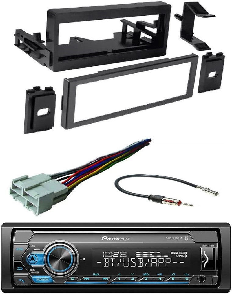 Pioneer MVH-S322BT Car Stereo Single Din Kit Fit 1995-2005 GM Vehicles