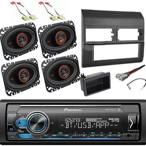 Pioneer MVH-S322BT Car Stereo Single Din Kit 4x6 Speakers Fit 1988-1994 GM C/K 1500 2500 GR