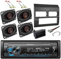 Thumbnail for Pioneer MVH-S322BT Car Stereo Single Din Kit 4x6 Speakers Fit 1988-1994 GM C/K 1500 2500 GR