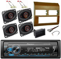 Thumbnail for Pioneer MVH-S322BT Car Stereo Single Din Kit 4x6 Speakers Fit 1988-1994 GM C/K 1500 2500 BR