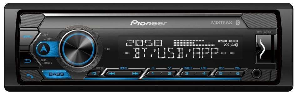 Pioneer MVH-S325BT 1 DIN MP3 Digital Media Player SMART SYNC Bluetooth MIXTRAX