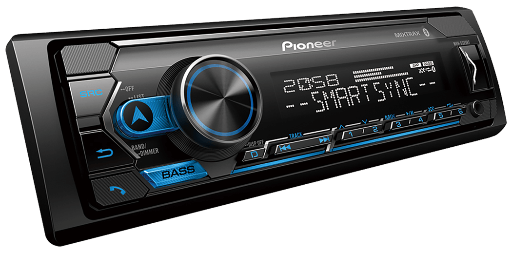Pioneer MVH-S325BT 1 DIN MP3 Digital Media Player SMART SYNC Bluetooth MIXTRAX
