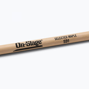 On-Stage MWSD1 Maple Drum Sticks (SD1, Round Tip, 12 pr)
