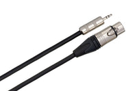 Thumbnail for Hosa MXM-015 Microphone Cable 3.5 mm TRS Male to Neutrik XLR Female 15 foot