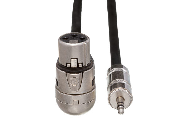 Hosa MXM-001.5RS Microphone Cable 3.5 mm TRS Male to Neutrik Right Angle XLR Female 1.5 foot