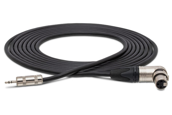 Hosa MXM-001.5RS Microphone Cable 3.5 mm TRS Male to Neutrik Right Angle XLR Female 1.5 foot