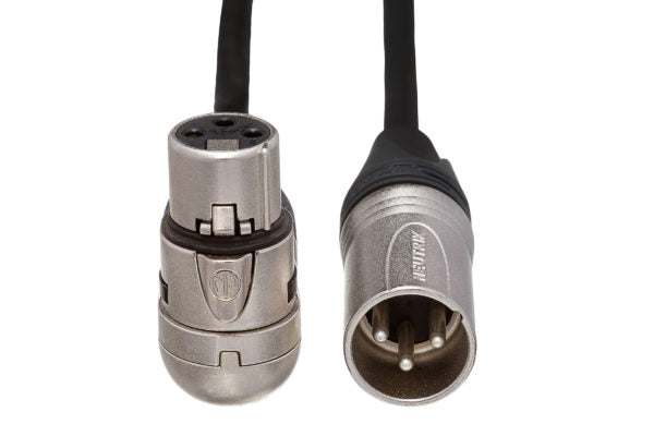 Hosa MXX-001.5RS Microphone Cable Neutrik Right Angle XLR Female to XLR Male 1.5 foot