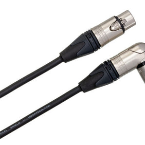 Hosa MXX-025SR Microphone Cable Neutrik XLR Female to Right Angle XLR Male 25 foot