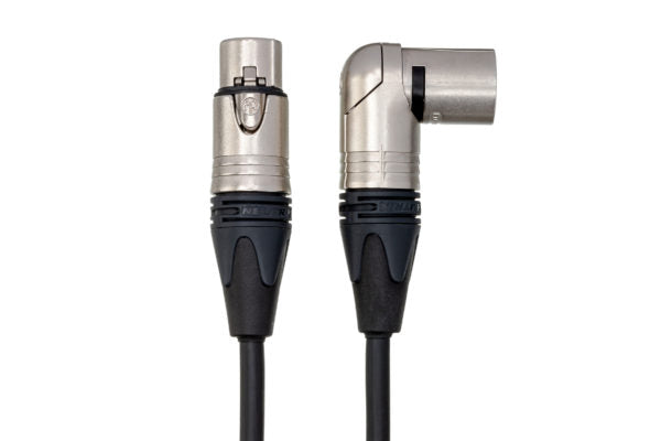 Hosa MXX-001.5SR Microphone Cable Neutrik XLR Female to Right Angle XLR Male 1.5 foot
