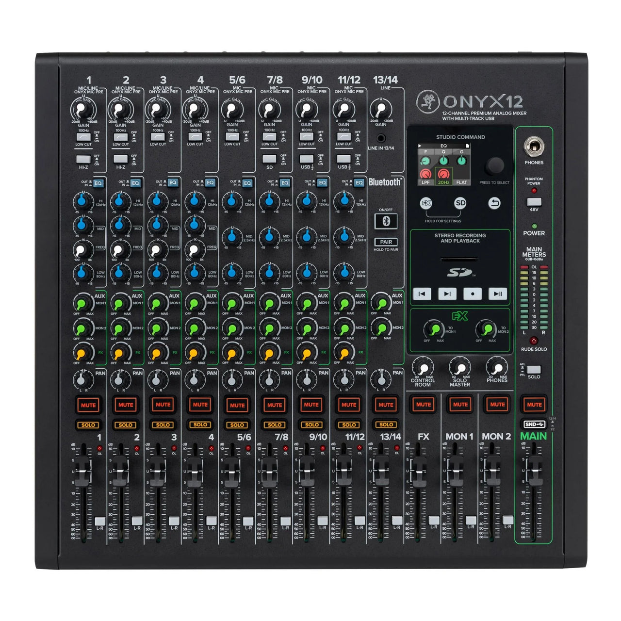 Mackie ONYX12 12-channel Analog Mixer with Multi-Track USB