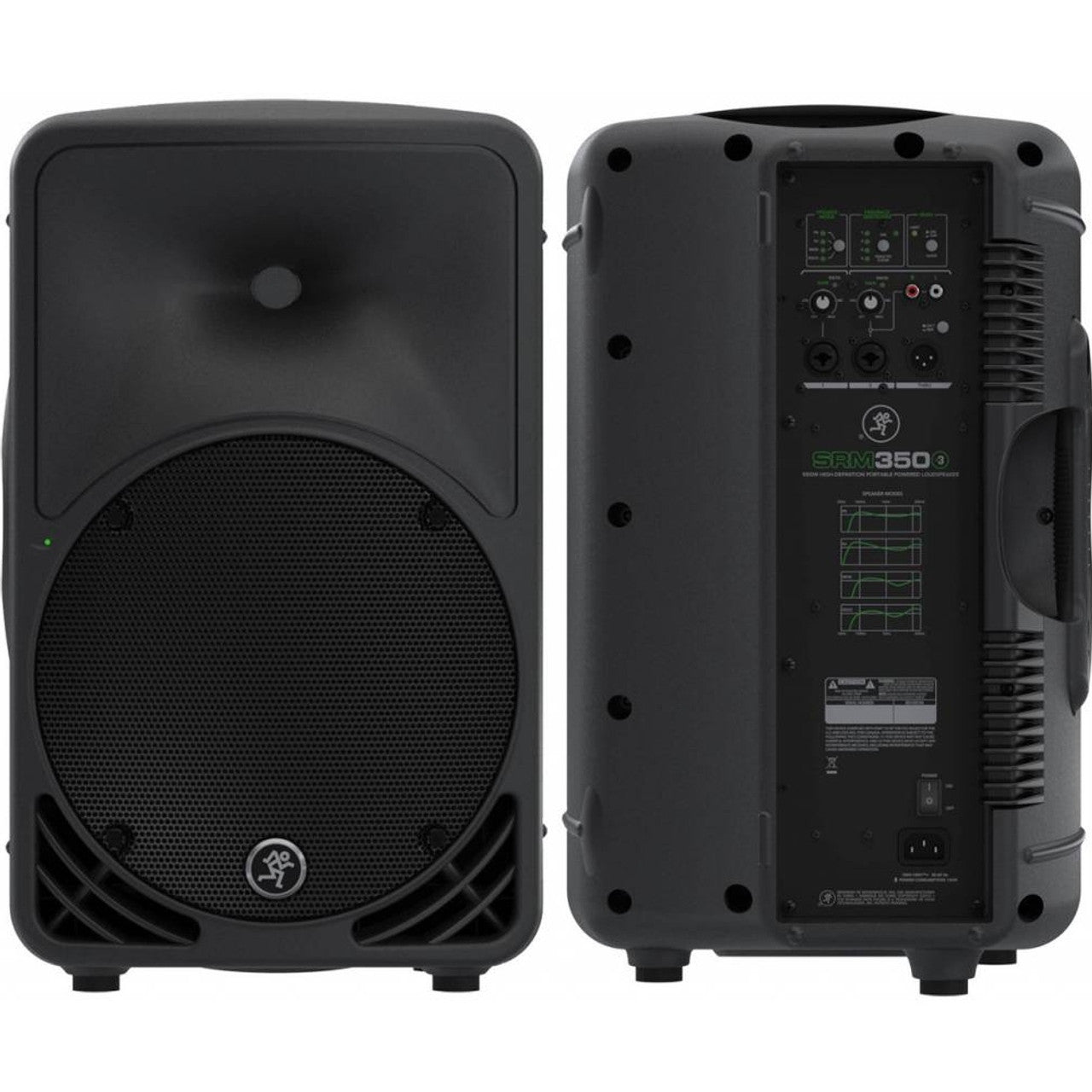 2 Mackie Mackie SRM350v3 1000W 10 inch Powered Speaker