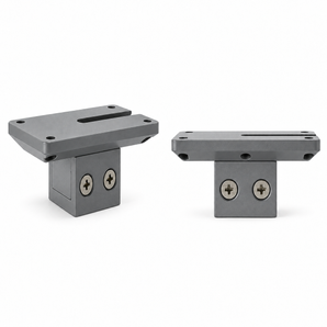 Diamond Audio MSFMCGRY 0.75"-1.5" Aluminum Flat Mounting Clamp Gray