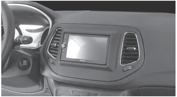 Metra 2017-18 Jeep Compass 99-6545B XSVI-6523-NAV Radio Install Dash Kit Package