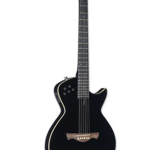 Tagima MODENAI NY-EQ-BK Nylon-String Acoustic-Electric Guitar, Solid Spruce Top, Gloss Black Finish.